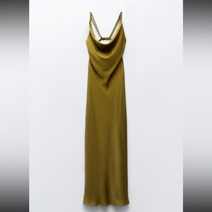 ZARA Satin Slip Dress